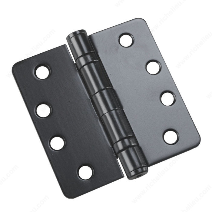 Onward 4" Full Mortise Ball Bearing Butt Hinge - 1/4" Radius (pack of 3)