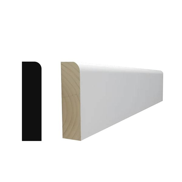 Pine Flat Shoe Molding/Door Stop 3/8"x1"x10ft