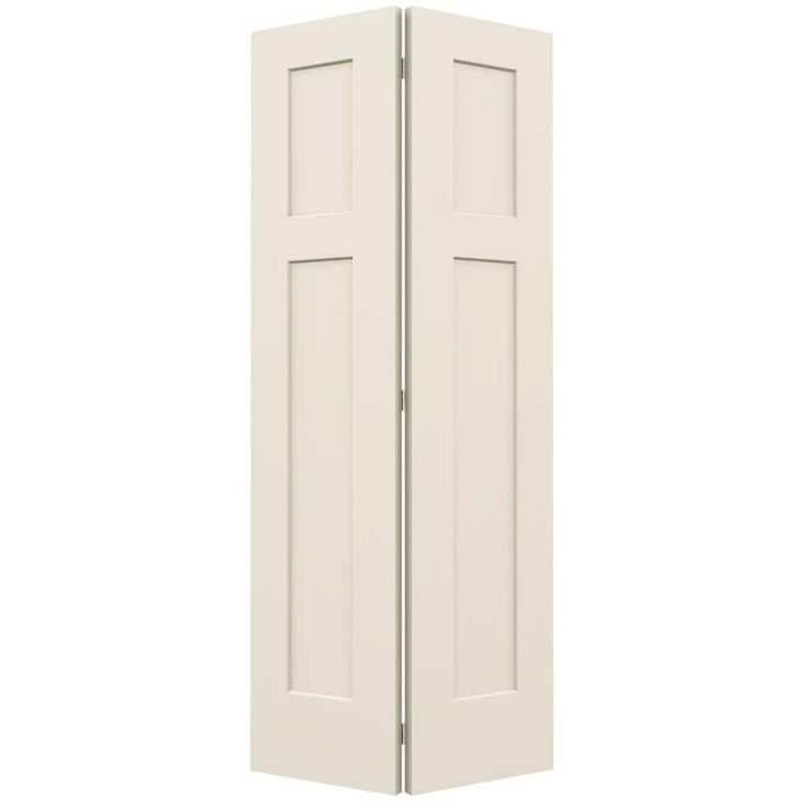 3 Panel Craftsman Smooth Flat Panel Hollow Core Interior Bi-fold Door.
