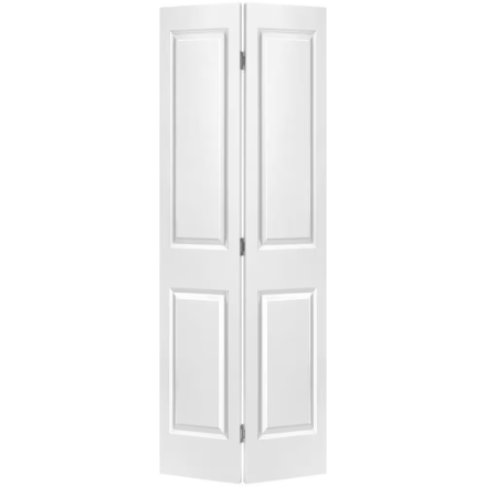 2 Panel Raised (Carrara) Hollow Core Smooth Interior Bi-fold Door