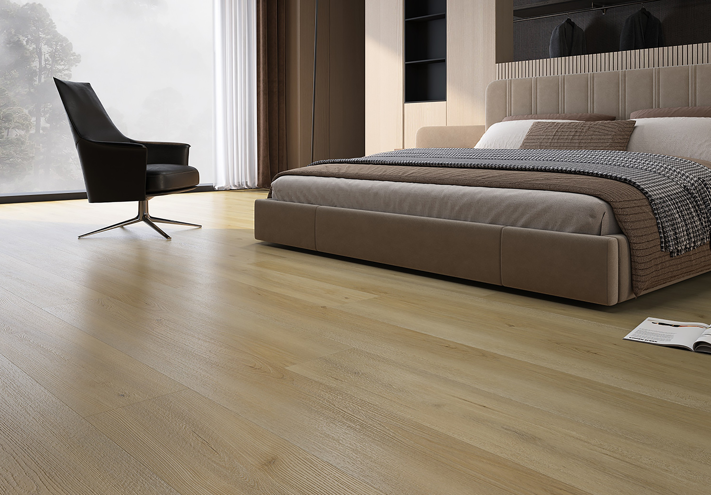 7 mm Burlywood Color SPC Vinyl Flooring& $2.10/ Sqft